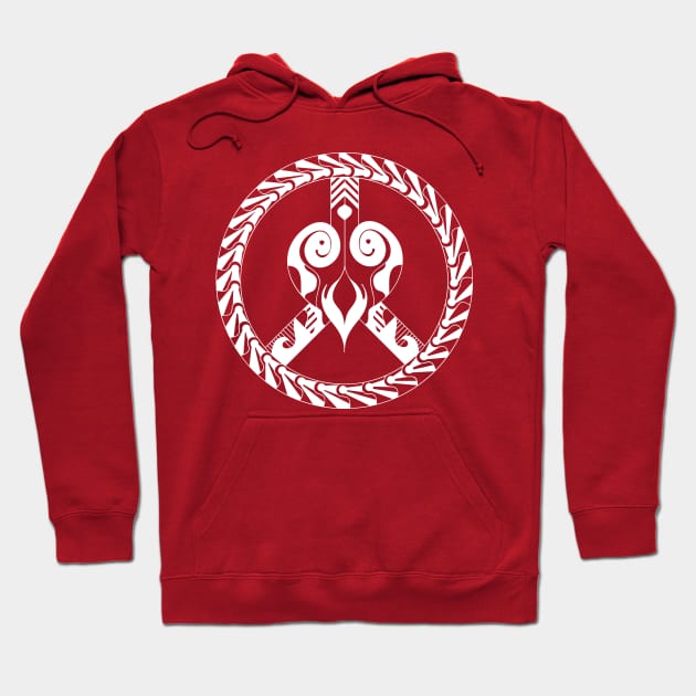 heart and peace symbol Hoodie by foxycated